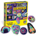 Creativity for Kids Glow in The Dark Rock Painting Kit - Paint 10 Rocks with Water Resistant Glow Paint